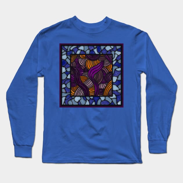 STAINED GLAS ABSTRACT Long Sleeve T-Shirt by ArtzeeFartzee